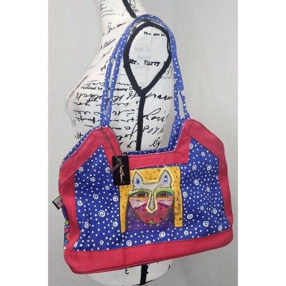 Laurel Burch Handbags - Vintage Y2K Laurel Burch Cat Shoulder Bag Embroidered Embellished Sequin Retro